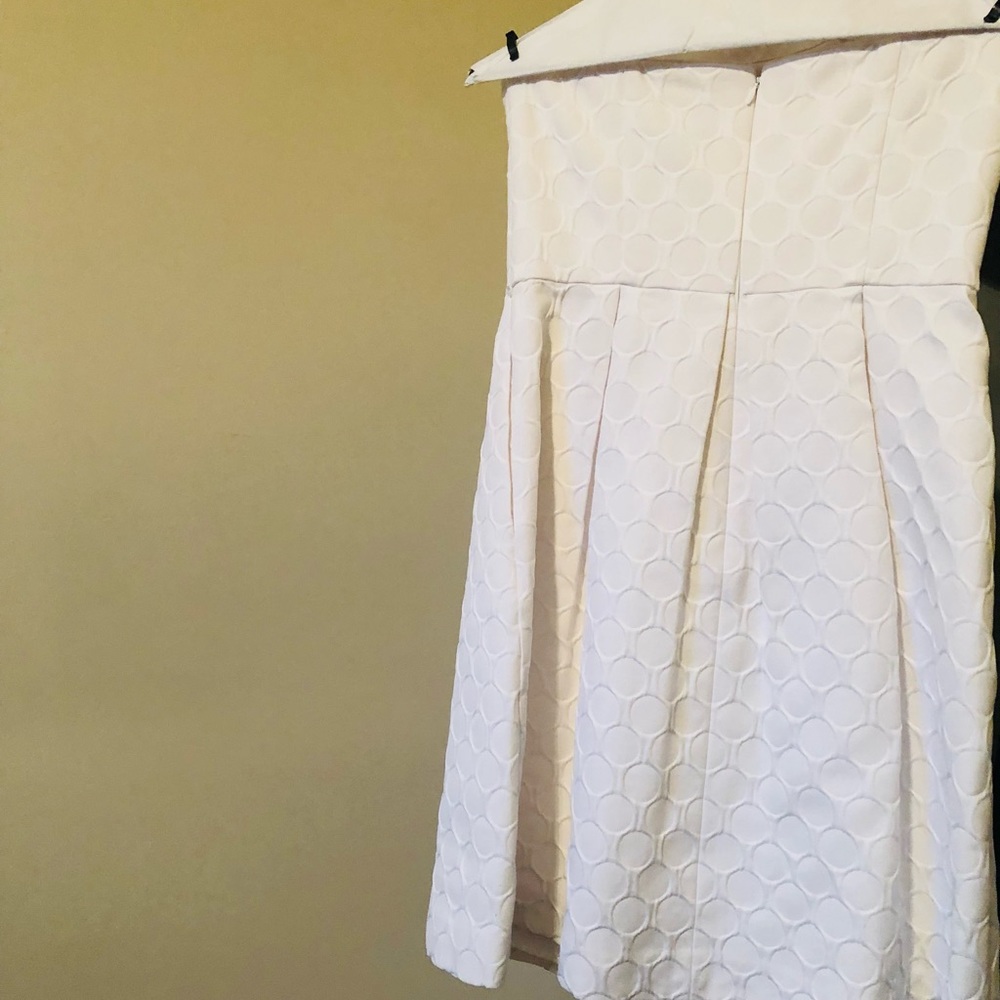 White House Black Market strapless dress.